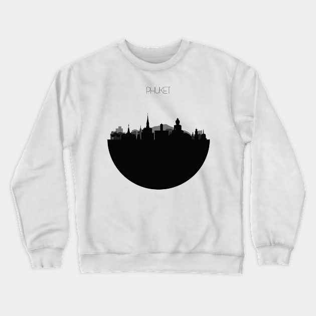 Phuket Skyline Crewneck Sweatshirt by inspirowl